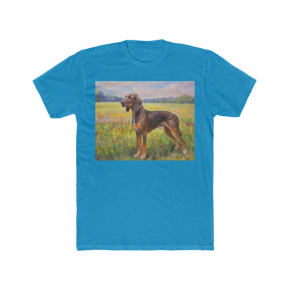 Plott Hound --  Men's Fitted Cotton Crew Tee