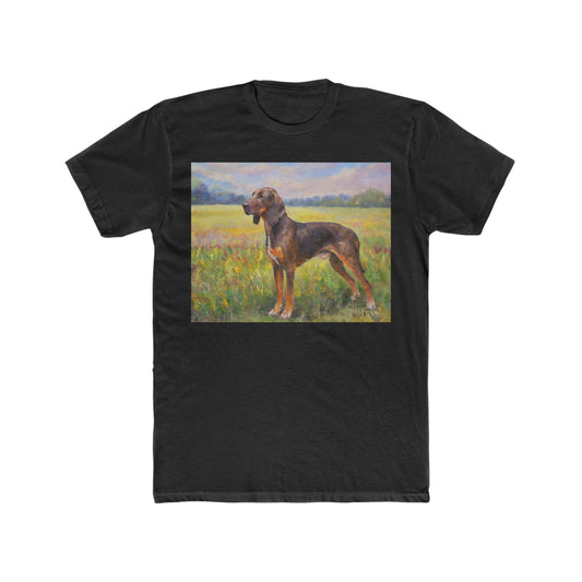 Plott Hound --  Men's Fitted Cotton Crew Tee