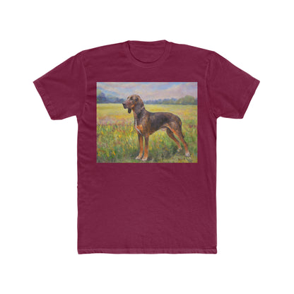 Plott Hound --  Men's Fitted Cotton Crew Tee