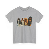 King Charles Spaniel 'Cavalier Club; Unisex Heavy Cotton Tee