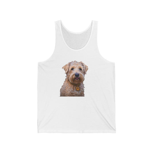 Soft Coated Wheaten Terrier Unisex Jersey Tank