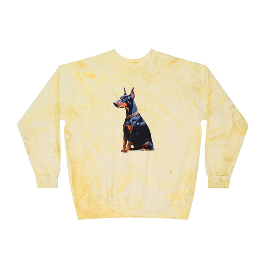 Doberman Pinscher #2 - Unisex Color Blast Crewneck Sweatshirt