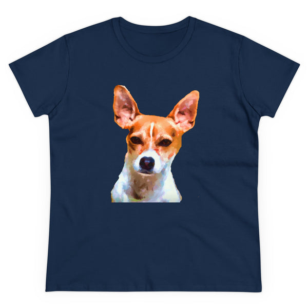 Rat Terrier Women's Midweight Cotton Tee