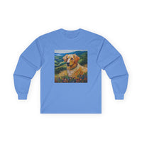 Golden Retriever #3 - Unisex Cotton Long Sleeve Tee