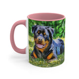 Rottweiler 'Lina' Accent Coffee Mug, 11oz