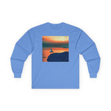 Kastro (Greece) Sunset Unisex Cotton Long Sleeve Tee