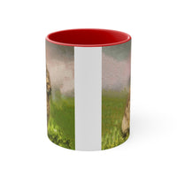 Rabbit 'Clover' Accent Coffee Mug, 11oz