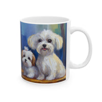 Maltese Puppies Ceramic Mug 11oz