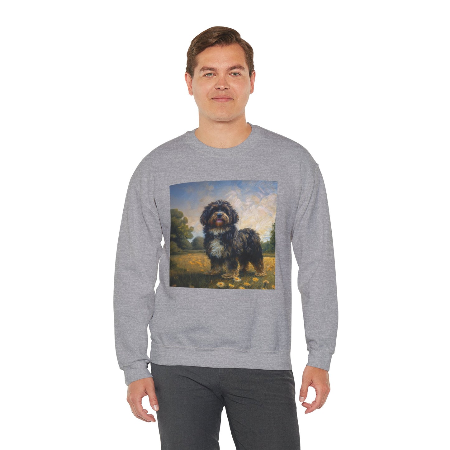 Russian Tsvetnaya Bolonka - Unisex 50/50 Crewneck Sweatshirt