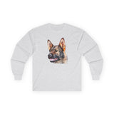 German Shepherd 'Hans' Unisex Cotton Long Sleeve Tee