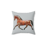 Tin Horse  -  Spun Polyester Throw Pillow