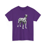 Harlequin Great Dane 'Zeus' Unisex Heavy Cotton Tee