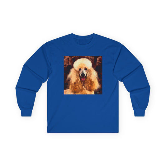 Poodle Unisex Cotton Long Sleeve Tee