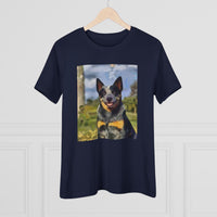 Blue Heeler - Australian Cattle Dog 'Bailey' Women's Relaxed Fit Cotton Tee