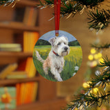 Dandie Dinmont Terrier - Christmas Tree Metal Ornaments