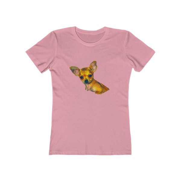 Chihuahua 'Belle' Women's Slim Fit  Ringspun Cotton T-Shirt  -
