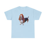 Basset Hound Unisex Heavy Cotton Tee: A Love Letter to Your Scent Hound