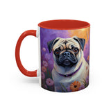 Pug - Accent Coffee Mug  - 2 Sizes