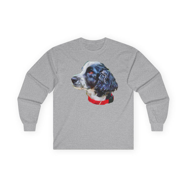 English Cocker Spaniel 'Tango' Unisex Cotton Long Sleeve Tee