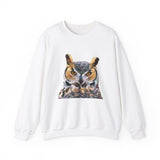 Great Horned Owl 'Hooty' Unisex 50/50 Crewneck Sweatshirt