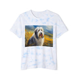 Old English Sheepdog Cotton Blend Fashion Tie-Dyed T-Shirt