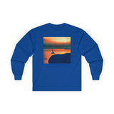 Kastro (Greece) Sunset Unisex Cotton Long Sleeve Tee