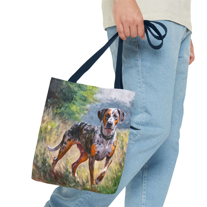 Catahoula Polyester Tote Bag (AOP)