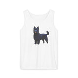 Croatian Sheepdog Unisex Relaxed Fit Garment-Dyed Tank Top