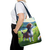 Drever Puppy - Polyester Tote Bag (AOP)