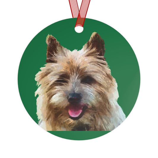 Cairn Terrier Metal Ornaments