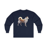 Kishu Ken Unisex Classic Cotton Long Sleeve Tee