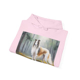 Borzoi 'Russian Wolfhound' Unisex 50/50 Hooded Sweatshirt