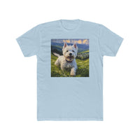 Westie Adventure Men's Cotton Crew Tee