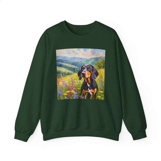 Black & Tan Coonhound Unisex 50/50 Crewneck Sweatshirt