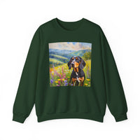 Black & Tan Coonhound Unisex 50/50 Crewneck Sweatshirt