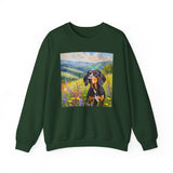 Black & Tan Coonhound Unisex 50/50 Crewneck Sweatshirt