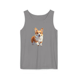 Welsh Corgi Puppy Unisex Relaxed Fit Tank Top