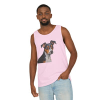 Teddy Roosevelt Terrier Unisex Relaxed Fit Garment-Dyed Tank Top