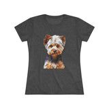 Yorkshire Terrier 'Yorkie' - Lupis Women's Slim Fit Triblend Tee