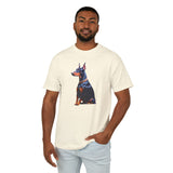 Doberman Pinscher Unisex Relaxed Fit Heavyweight Cotton Tee