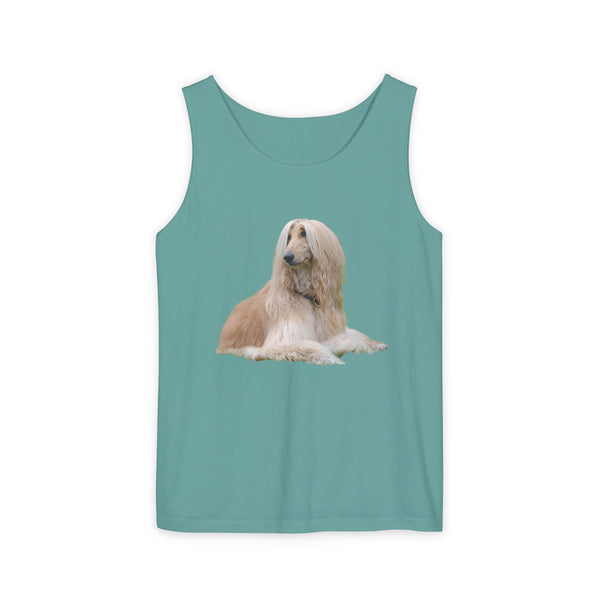Afghan Hound Unisex  Relaxed Fit Ringspun Cotton Tank Top