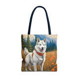 Yakutian Laika Polyester Tote Bag (AOP)