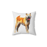 Akita Spun Polyester Throw Pillow