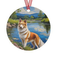 Norrbottenspets Christmas Tree  Metal Ornaments