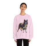 Karelian Bear Dog -- Unisex 50/50 Crewneck Sweatshirt