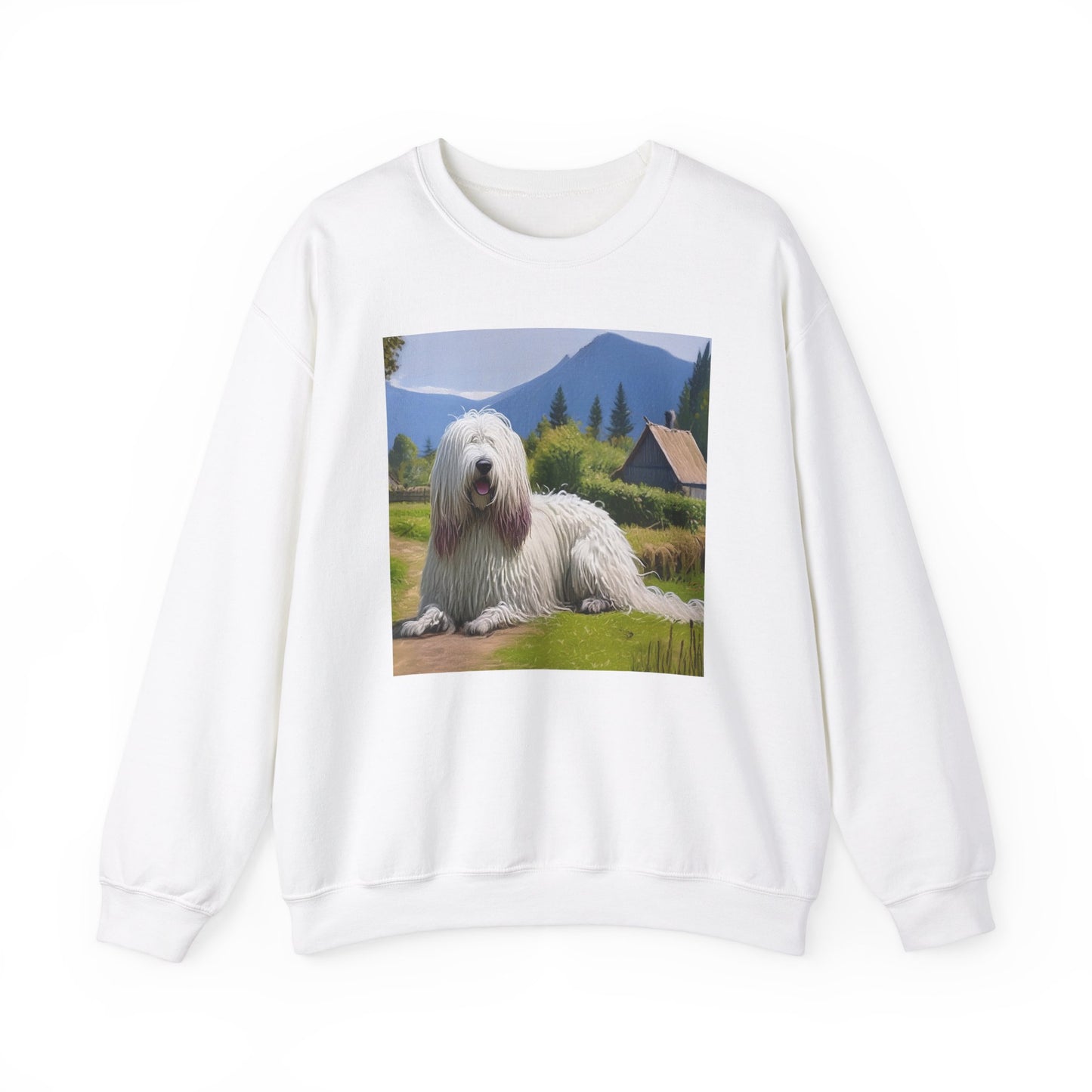Hungarian Komondor 50/50 Crewneck Sweatshirt