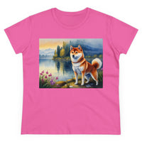 Shiba Inh Women's Midweight Cotton Tee