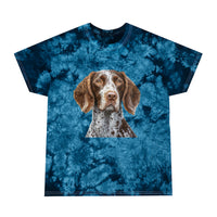 German Wirehaired Pointer Classic Tie-Dye Tee, Crystal