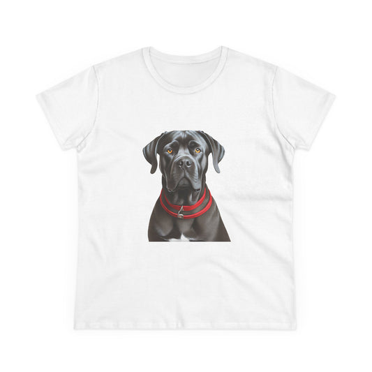 Cane Corso Women's Midweight Cotton Tee: The Comfiest Style Upgrade!