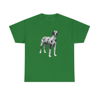 Harlequin Great Dane 'Zeus' Unisex Heavy Cotton Tee